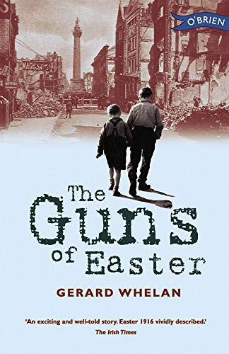 Book cover: two children walking down a rubble-strewn street, 1916.
