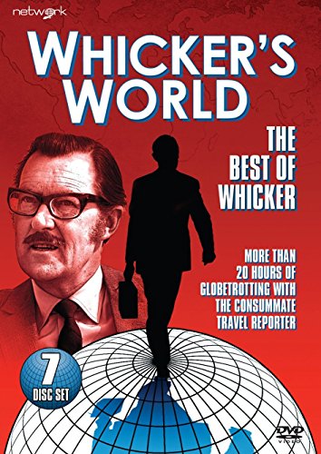 DVD cover for “Whicker’s World” featuring journalist Michael Whicker’s portrait.