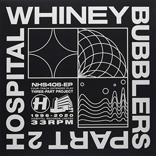 Whiney “Bubblers Part Two” vinyl record cover with abstract geometric design.