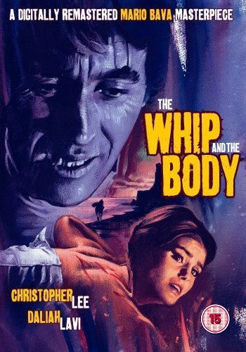 DVD cover for "The Whip and The Body" featuring two faces and a landscape.