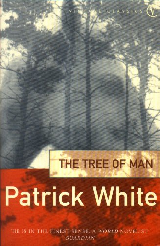 Book cover: “The Tree of Man” by Patrick White, forest image.