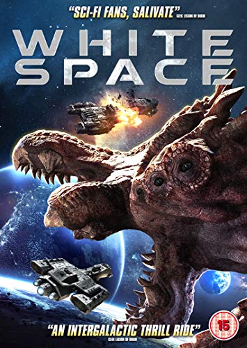 DVD cover for "White Space" featuring a monster and spaceships in outer space.