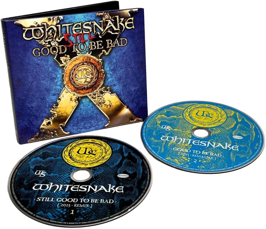 Whitesnake “Still…Good to Be Bad” 2CD album cover with discs.