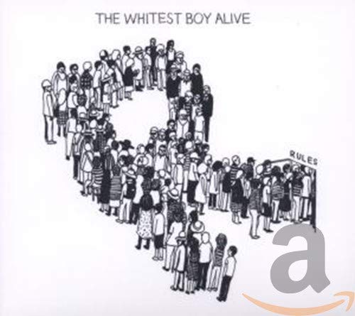 CD cover for "RULES" by Whitest Boy Alive, depicting a crowd in a heart shape.