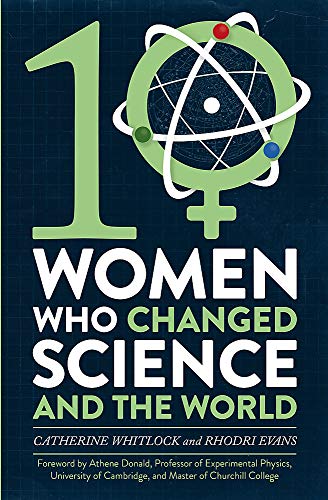 Book cover featuring a large number 10 with a female symbol and atomic orbits.