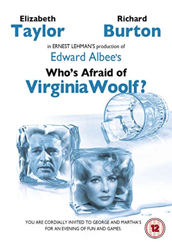 Who's Afraid of Virginia Woolf?" DVD cover with Elizabeth Taylor and Richard Burton.