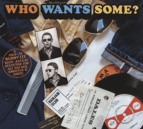 CD cover for “Who Wants Some?” featuring men’s fashion and records.