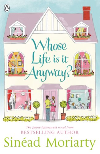 Book cover: illustrated house with figures, title "Whose Life is it Anyway?".