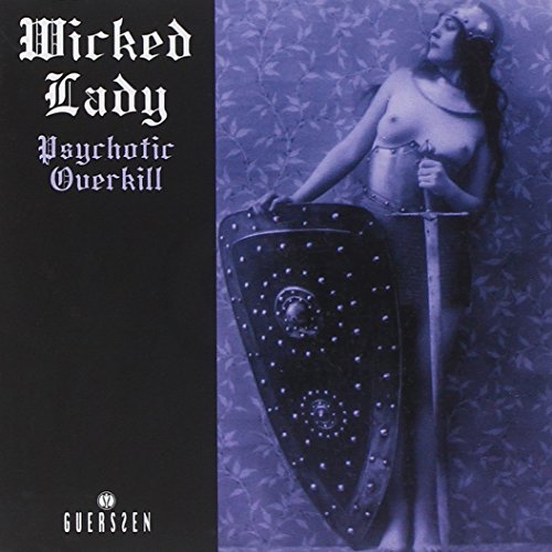 CD cover: woman with sword and shield, purple and black tones.