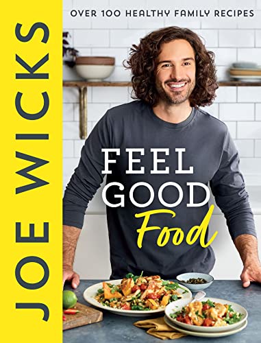 Cookbook cover featuring Joe Wicks and a colorful salad on a table.