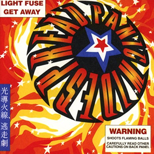 CD cover for Widespread Panic’s “Light Fuse Get Away” with fiery design.