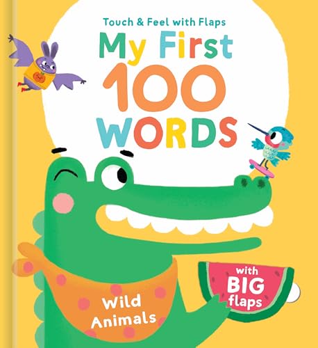 Children’s book cover with cartoon crocodile, bat, bird, and watermelon.