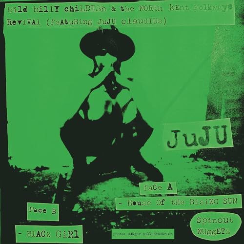 Green and black vinyl record cover featuring a silhouetted figure and text.