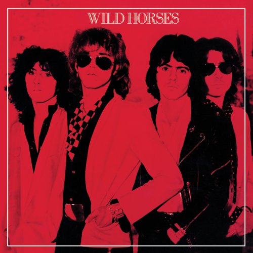 Album cover for Wild Horses featuring four men in sunglasses.