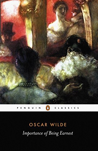 Book cover featuring an impressionist painting of people at a theater by Oscar Wilde.