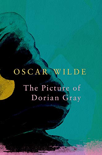 Book cover for "The Picture of Dorian Gray" with a portrait detail.