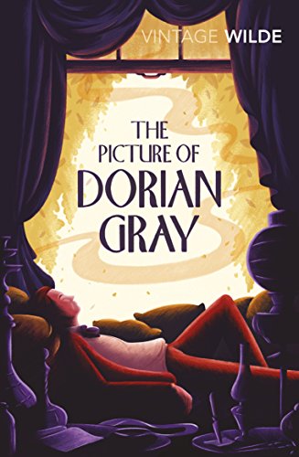 Book cover: “The Picture of Dorian Gray” with a reclining figure.