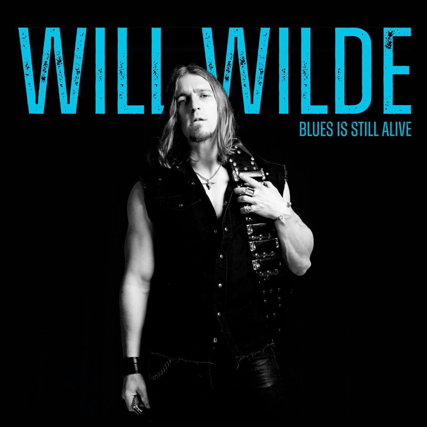 Will Wilde album cover, black and white portrait of a musician.