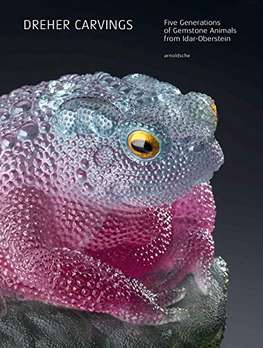 Book cover featuring a detailed, colorful gemstone carving of a toad.