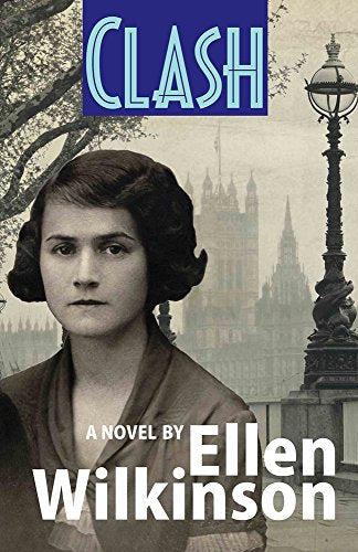 Book cover featuring a woman's portrait, a street lamp, and the Houses of Parliament.