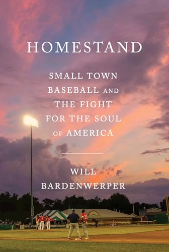 Book cover: baseball field at dusk with title "Homestand" and author name.