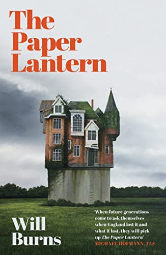 Book cover showing a house perched on a concrete pillar in a field.