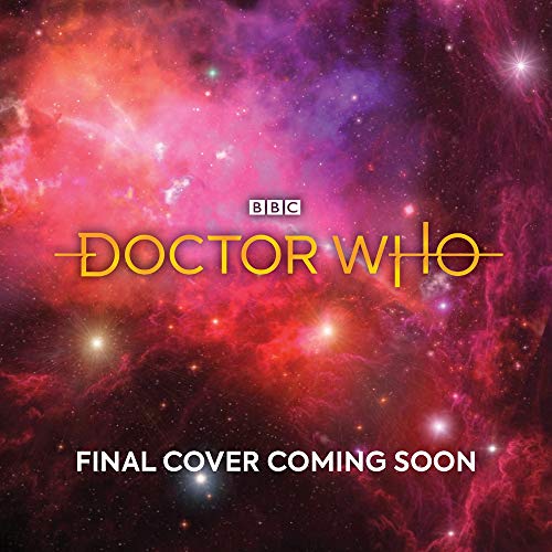 Doctor Who" logo over a colorful, nebulous space background.