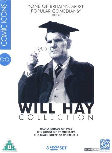 DVD cover featuring Will Hay in academic robes holding spectacles, titled Will Hay Collection.