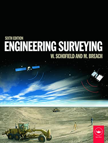 Textbook cover for "Engineering Surveying" with satellite and construction imagery.