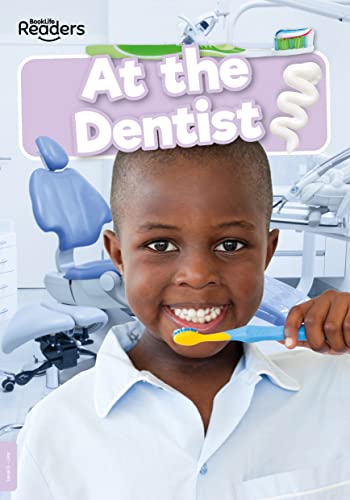 Book cover: smiling child brushes teeth in a dentist's chair.