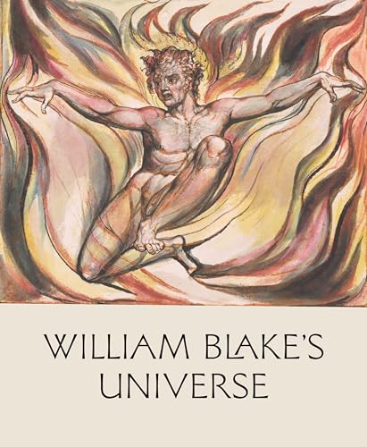 Watercolor painting of a nude male figure amidst swirling flames.