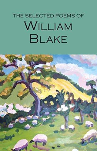 Book cover titled The Selected Poems of William Blake featuring an impressionist landscape painting.