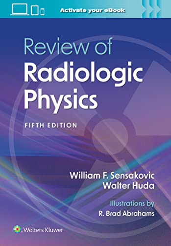 Book cover: “Review of Radiologic Physics” fifth edition, blue and purple design.