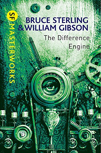 Book cover for “The Difference Engine” featuring a mechanical eye.