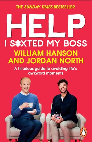 Book cover with large red text and two men seated in armchairs.
