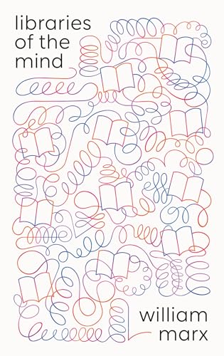 Book cover with title, author, and colorful tangled lines forming open book shapes.
