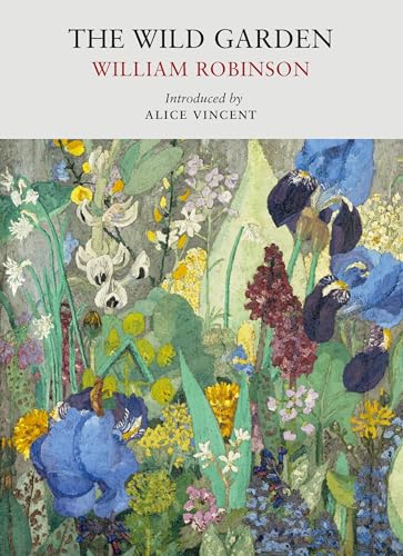Book cover titled The Wild Garden featuring a painting of colorful wild flowers.