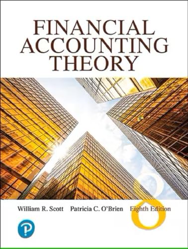 Textbook cover for "Financial Accounting Theory," eighth edition, with skyscrapers.