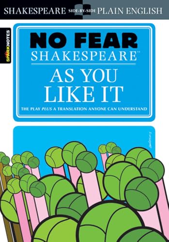 “No Fear Shakespeare: As You Like It” book cover with green foliage.