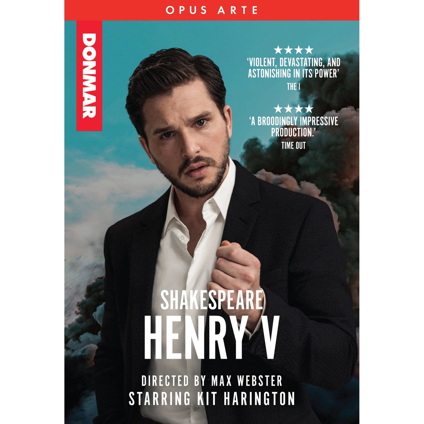 DVD cover for Shakespeare’s Henry V, featuring Kit Harington in costume.