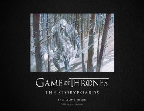 “Game of Thrones” storyboard book cover featuring the Night King in snow.