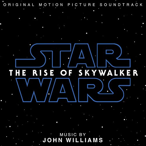 “Star Wars: The Rise of Skywalker” soundtrack CD cover with blue logo.