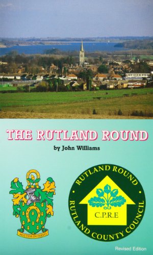 Book cover for The Rutland Round by John Williams with a landscape photo above.