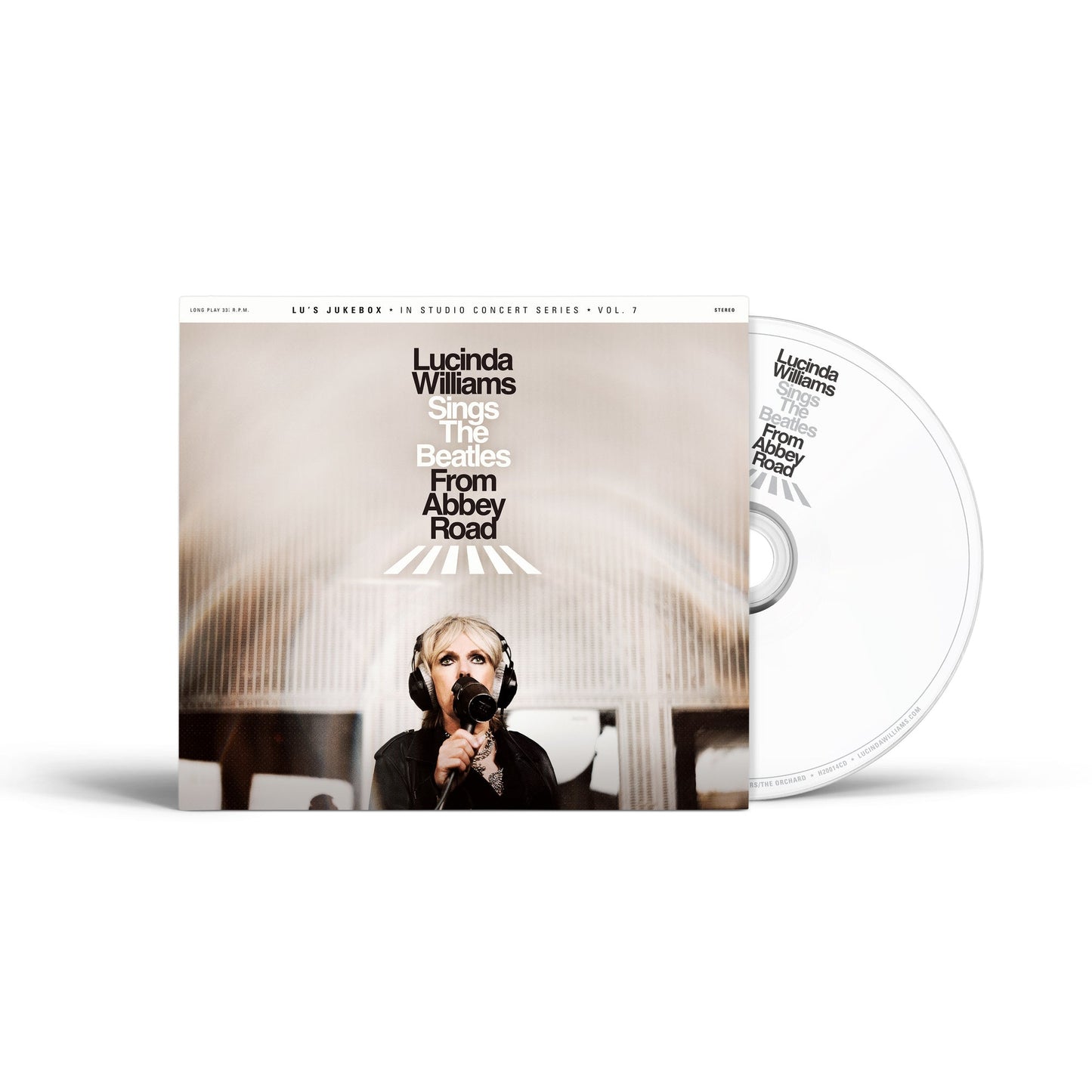 CD case and disc for Lucinda Williams’ Beatles tribute album.