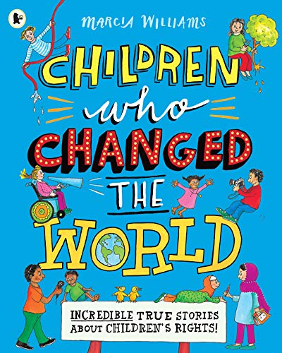 Book cover: "Children Who Changed the World" with diverse illustrated children.