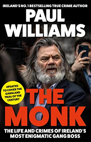 Book cover featuring a bearded man surrounded by paparazzi, titled "The Monk.