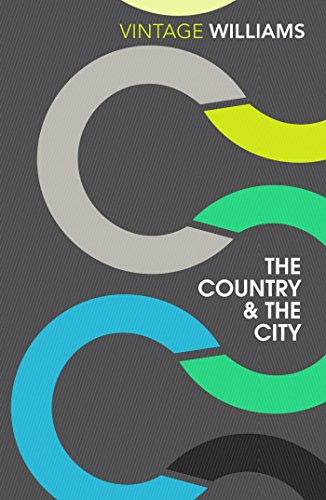 Book cover for The Country and the City with abstract circular shapes on grey.