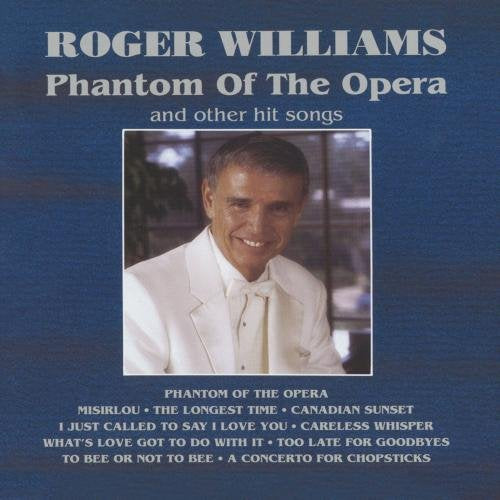 CD cover featuring Roger Williams smiling in a tuxedo.
