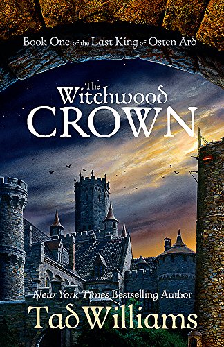 Book cover for The Witchwood Crown showing a stone castle under a twilight sky.