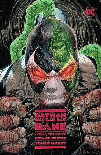 Comic book cover featuring a close-up, menacing portrait of the villain Bane.